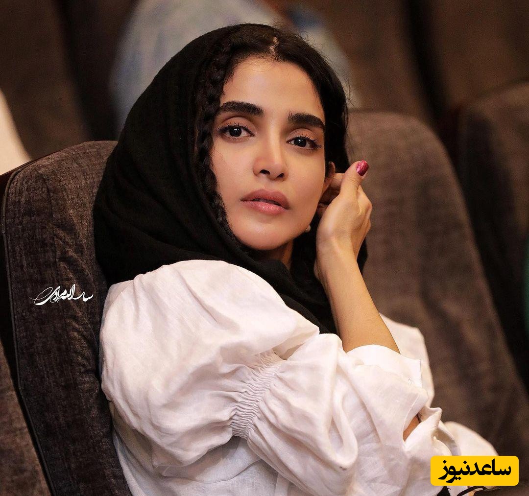 سلفی الهه حصاری از خودش ، مثلا وقتی حواسش نیست