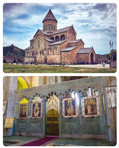 (ویدیو) اصلی‌ترین تصویر حضرت عیسی در کلیسای جامع سوتیتسخولی در شهر باستانی مْتْسْخِتا جایی که پیراهن عجیب آن حضرت در آن دفن شده!