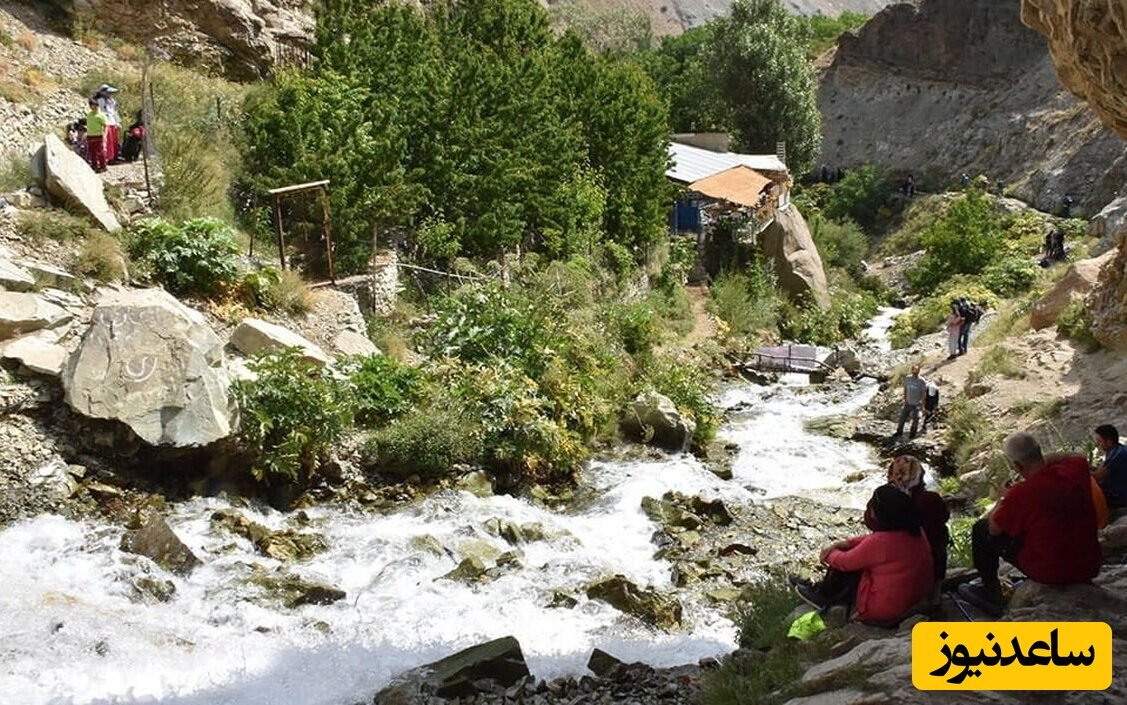 آبشار شکرآب روستای آهار