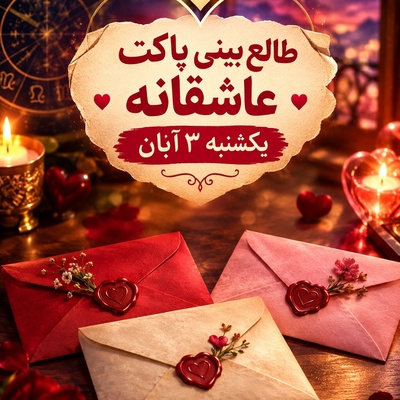 طالع‌بینی پاکت عشق امروز یکشنبه 3 آبان 1405 / آیا عشقِ رفته دوباره برمی‌گردد؟ امشب کدام پاکت خبر از بازگشت و وصال می‌دهد؟💘