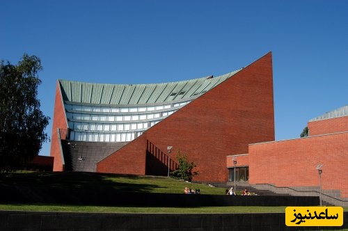 (عکس) نگاهی به اثر آلوار آلتو در دانشگاه فنی اوتانمی/ تلفیقی از معماری مدرن و کلاسیک با فضایی بی‌همتا و صراحی خارق‌العاده🤩