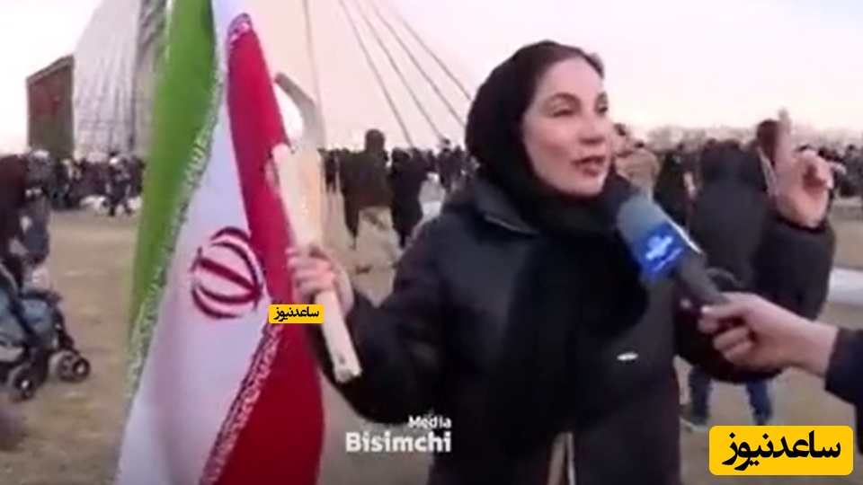 سفر زن جوان از لندن به تهران برای راهپیمایی 22 بهمن!/ به عشق پرچم و رهبرم آمده ام +فیلم