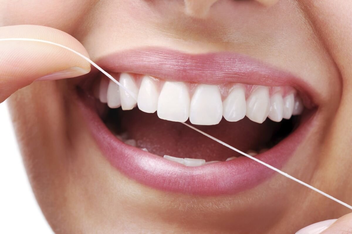 پوستر استفاده از نخ دندان