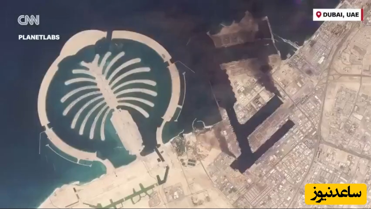 ببینید | 130 ثانیه با تصاویر ماهواره‌ای از آثار حملات ایران