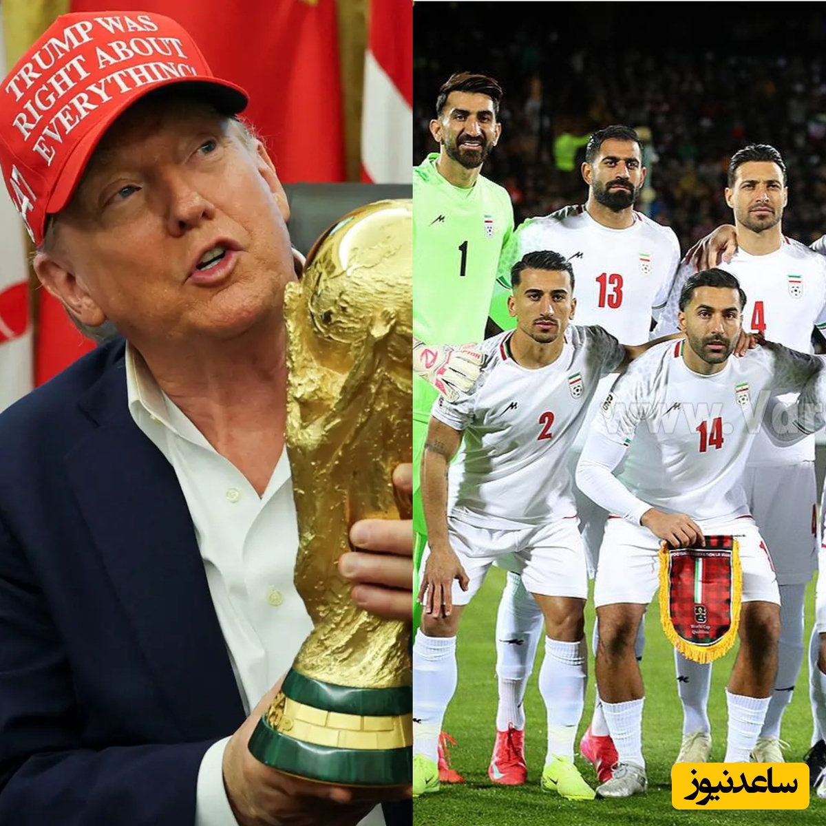 دزد سرگردنه مثل رئیس‌جمهور آمریکا؛ دست‌درازی ترامپ به پاداش ایران در جام جهانی!