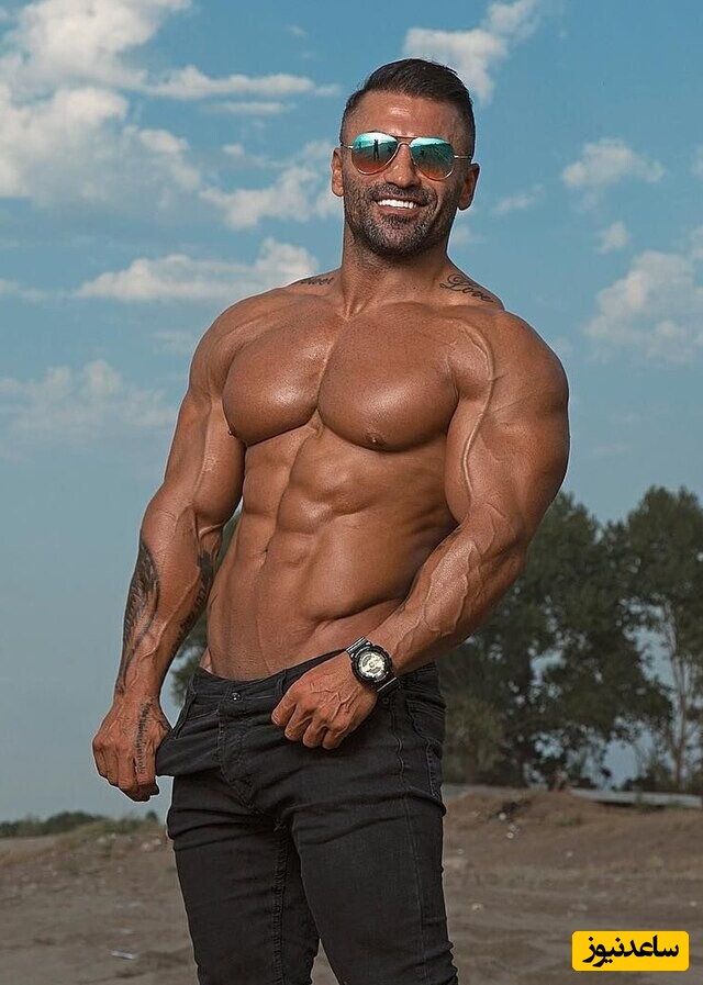 آمادگی بدنی حیرت انگیز موسی اسماعیل پور هرکول مازنی با سیکس پک جذاب +فیلم/ باورت میشه 44 سالشه