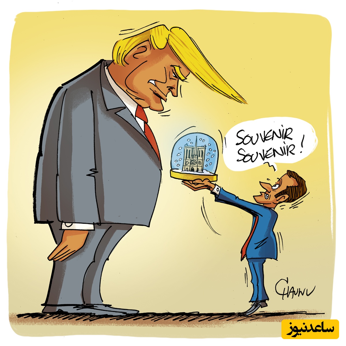 (ویدیو) تحقیر به سبک آمریکایی! پلیس نیویورک رئیس‌جمهور فرانسه‌ را به خاطر عبور ترامپ متوقف کرد