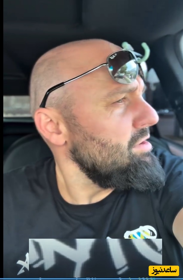 خلاقیت خنده‌دار مرد روسی برای پیدا کردن عینک رین بن آفتابی‌اش حماسه آفرید/ چه سیس عقابی هم گرفته😂/بفرما تکنولوژی