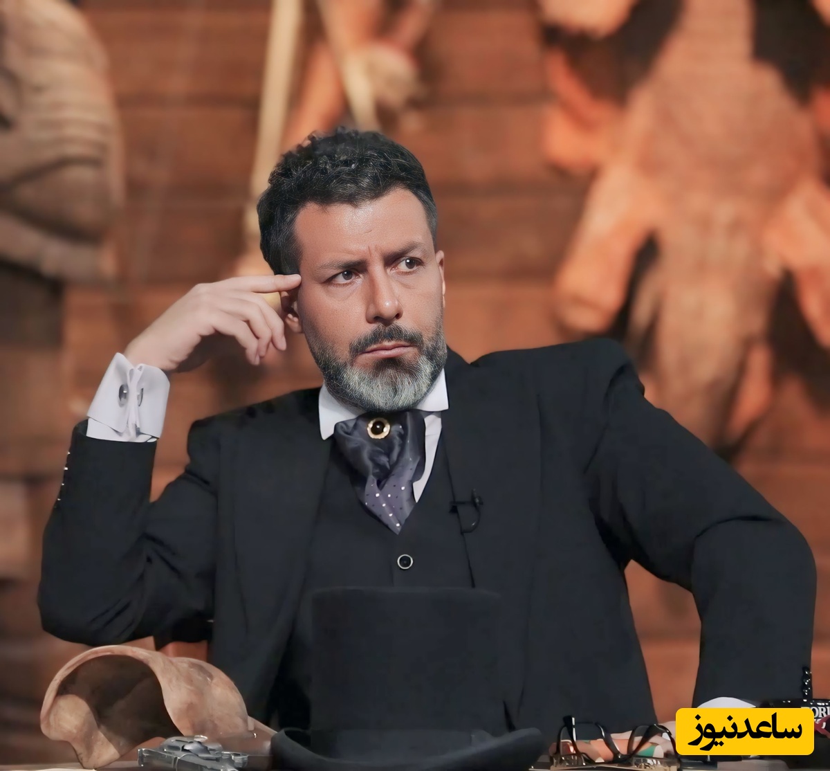 تصویر لو رفته از مجید واشقانی در حال استراحت در ویلای لاکچریش 😎 بابا لاکچررررری😎😏