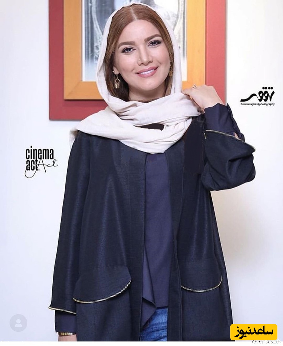 دلبری متین ستوده با استایل مونوکروم و لاک قرمز شیکش