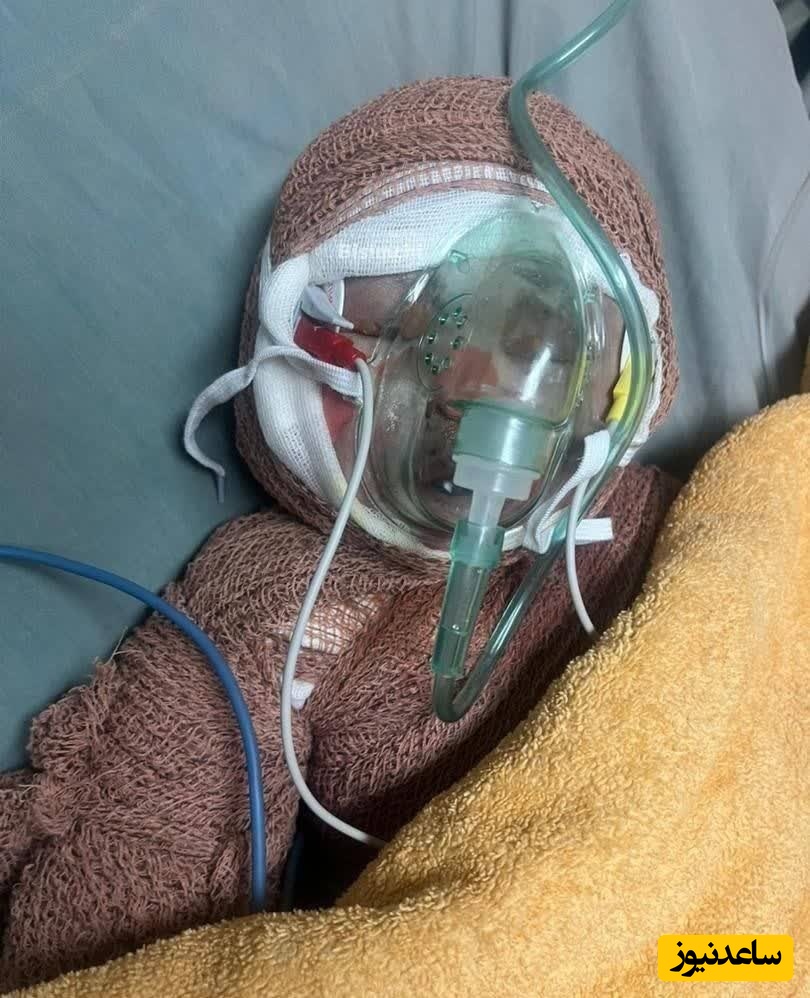 قاب مادر و پسری؛ تصویری دلخراش از مزار شهید رایان قاسمی کودک 2 ماهه در آغوش مادرش+ عکس