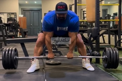 نگاهی به تمرینات طاقت فرسای بهروز تابانی در باشگاه + فیلم/ آقای ورزشکار داره خودشو برای مستر المپیای بعدی آماده می کنه