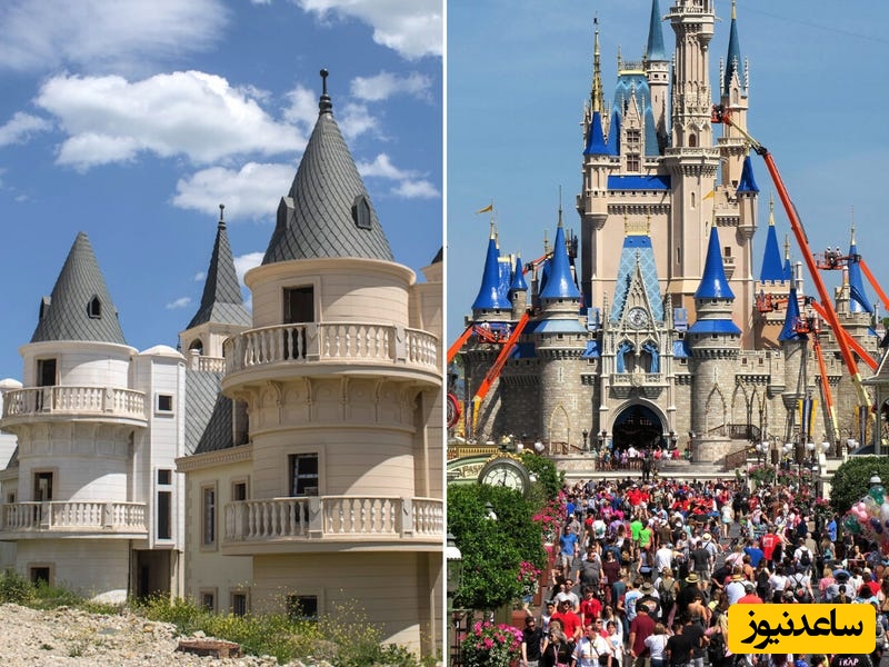 خلاقیت تحسین برانگیز اوستا بنا برای احداث قصر سیندرلا و خانه پرنسس های دیزنی که گویا ازدل قصه ها بیرون آمده اند+عکس