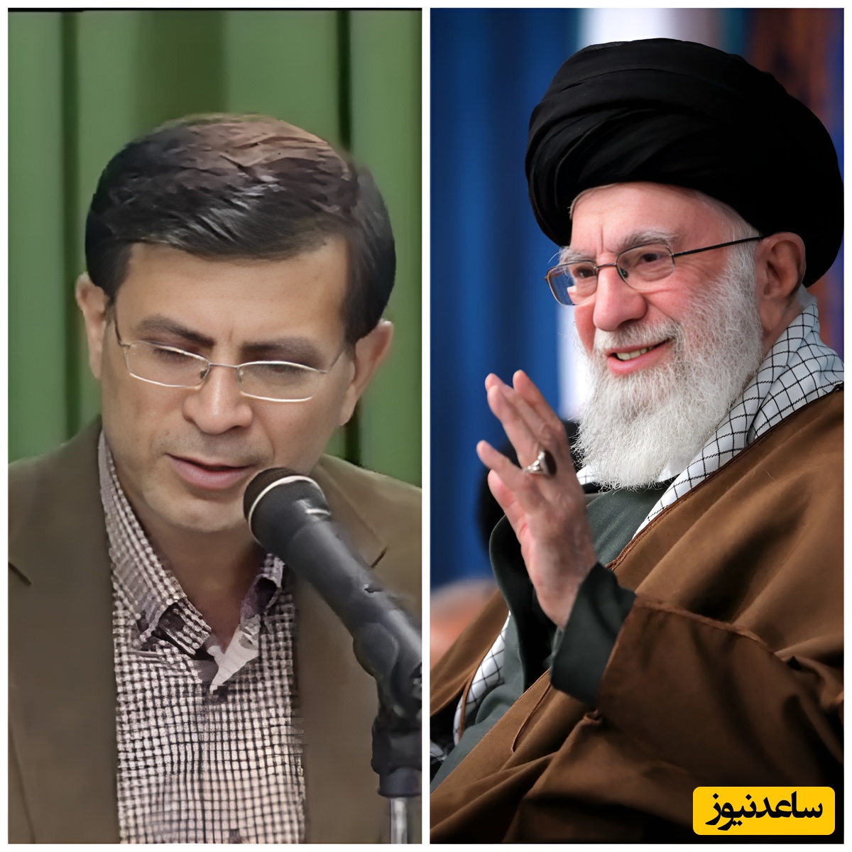 (ویدئو) یادی کنیم از شعرخوانی طنز و خنده‌دار ناصر فیض در حضور رهبر معظم انقلاب؛ شوخی صمیمانه رهبری با شاعر عالی بود