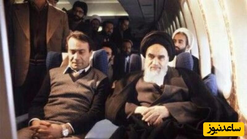 صادق قطب زاده در کنار امام خمینی