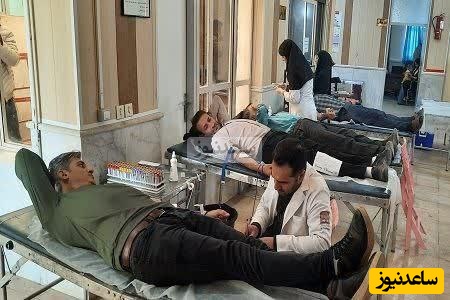 اهدای خون مردم نوعدوست شهر شربیان