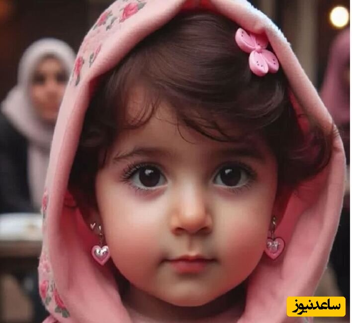تصویر دختر زیبای کاپشن صورتی و گوشواره قلبی روی ناو ابومهدی سپاه