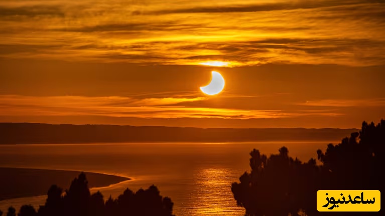 تصاویری از خورشیدگرفتگی جزئی ساعاتی پیش