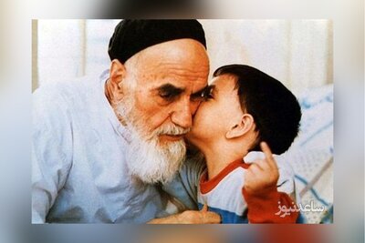 خوش‌وبش نوه مورد علاقه امام خمینی با رئیسی+ عکس