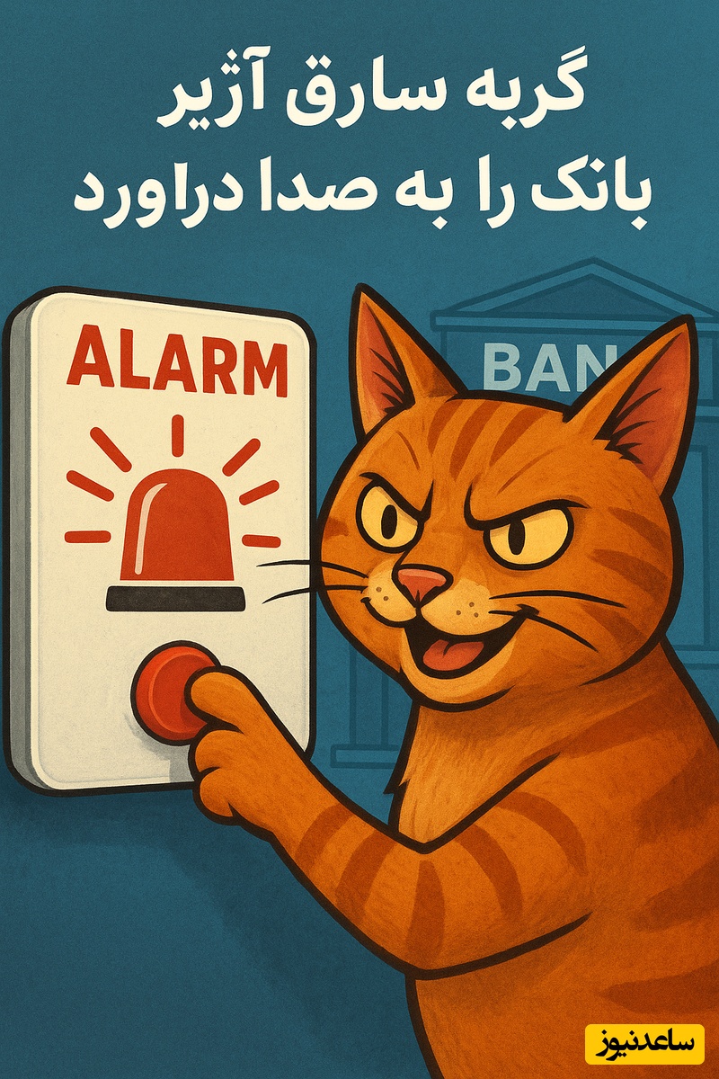 فیلم گربه سارق که یه تنه شهر رو بهم ریخت و آژیر بانک را به صدا درآورد / چه خودشم به مظلوم نمایی میزنه😂