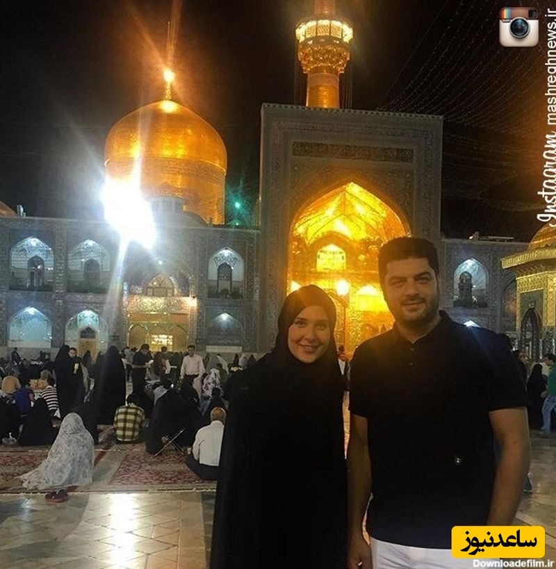 بازیگران در حرم امام رضا