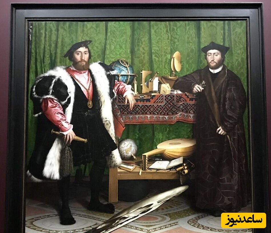 معمای نقاشی 500 ساله‌ای که نباید از «رو به رو» به آن نگاه کنید! +عکس