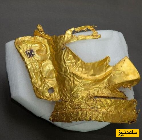 کشف ماسک طلای 3 هزار ساله در چین +عکس