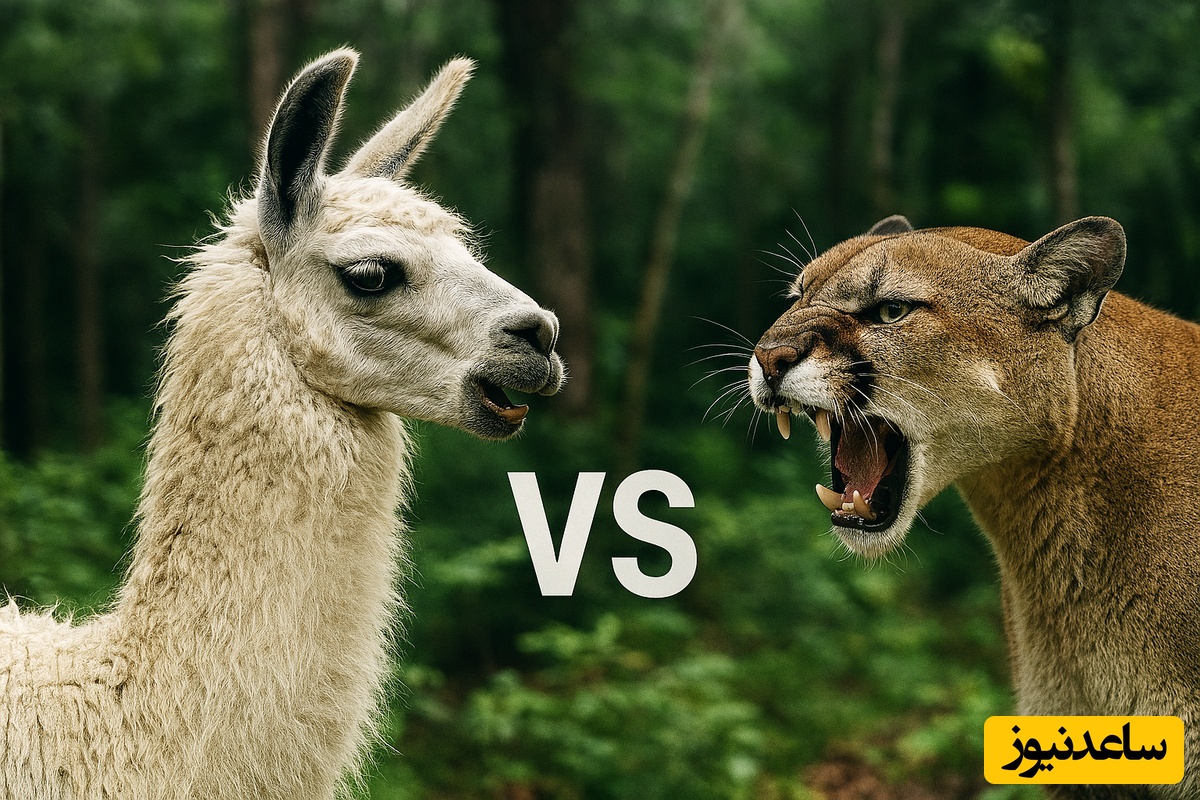 ویدئوی حیات وحش روز؛ این ماجرای راز بقا: نبرد نفسگیر لاما و شیر کوهی!