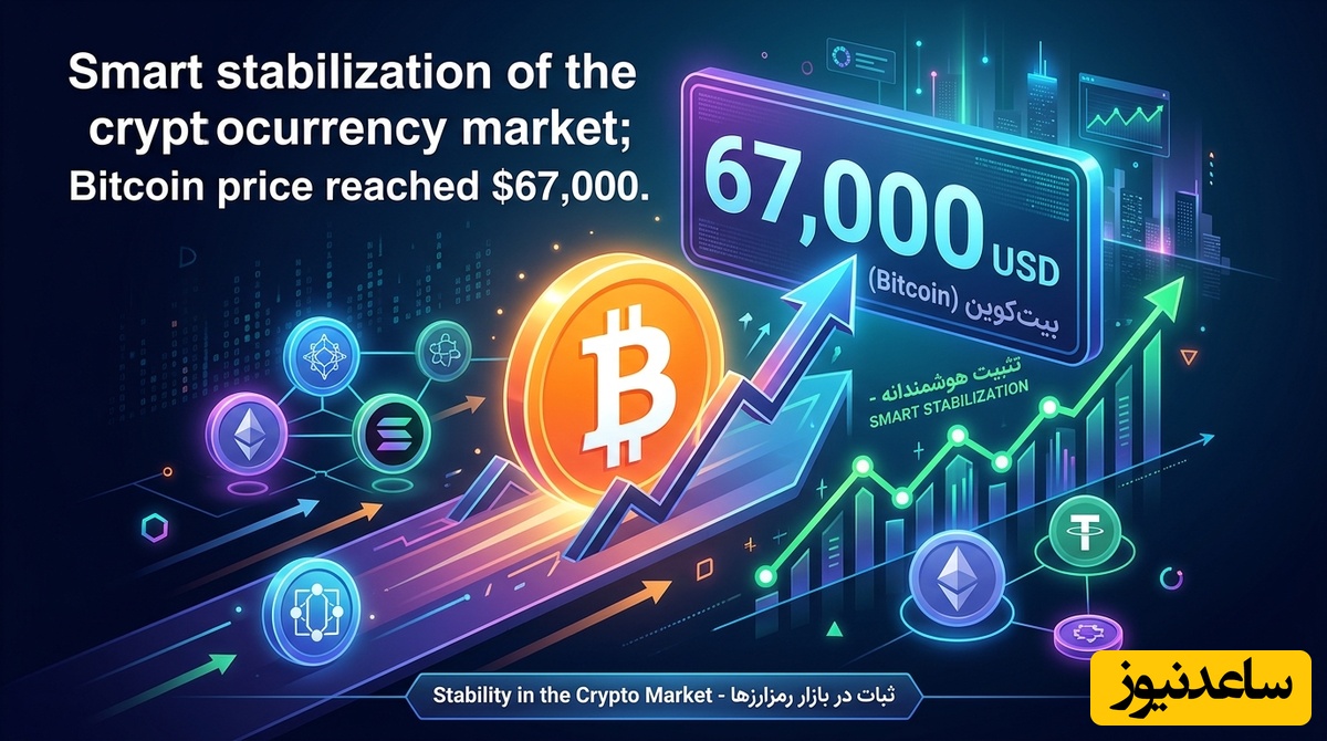 تثبیت هوشمندانه بازار رمزارزها؛ قیمت بیت‌کوین به 67 هزار دلار رسید