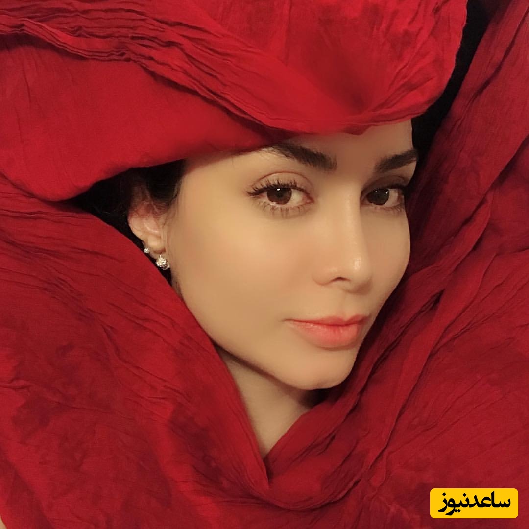 تاثیر فوق العاده و بینظیر میکاپ بر چهره مریم خدارحمی/ چه نگاه جذاب و نافذی داره😍😍😍