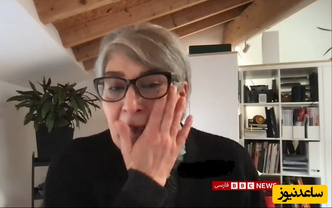 (فیلم) گریه فعال سیاسی ضدانقلاب به خاطر حرف‌های رضا پهلوی روی آنتن زنده BBC