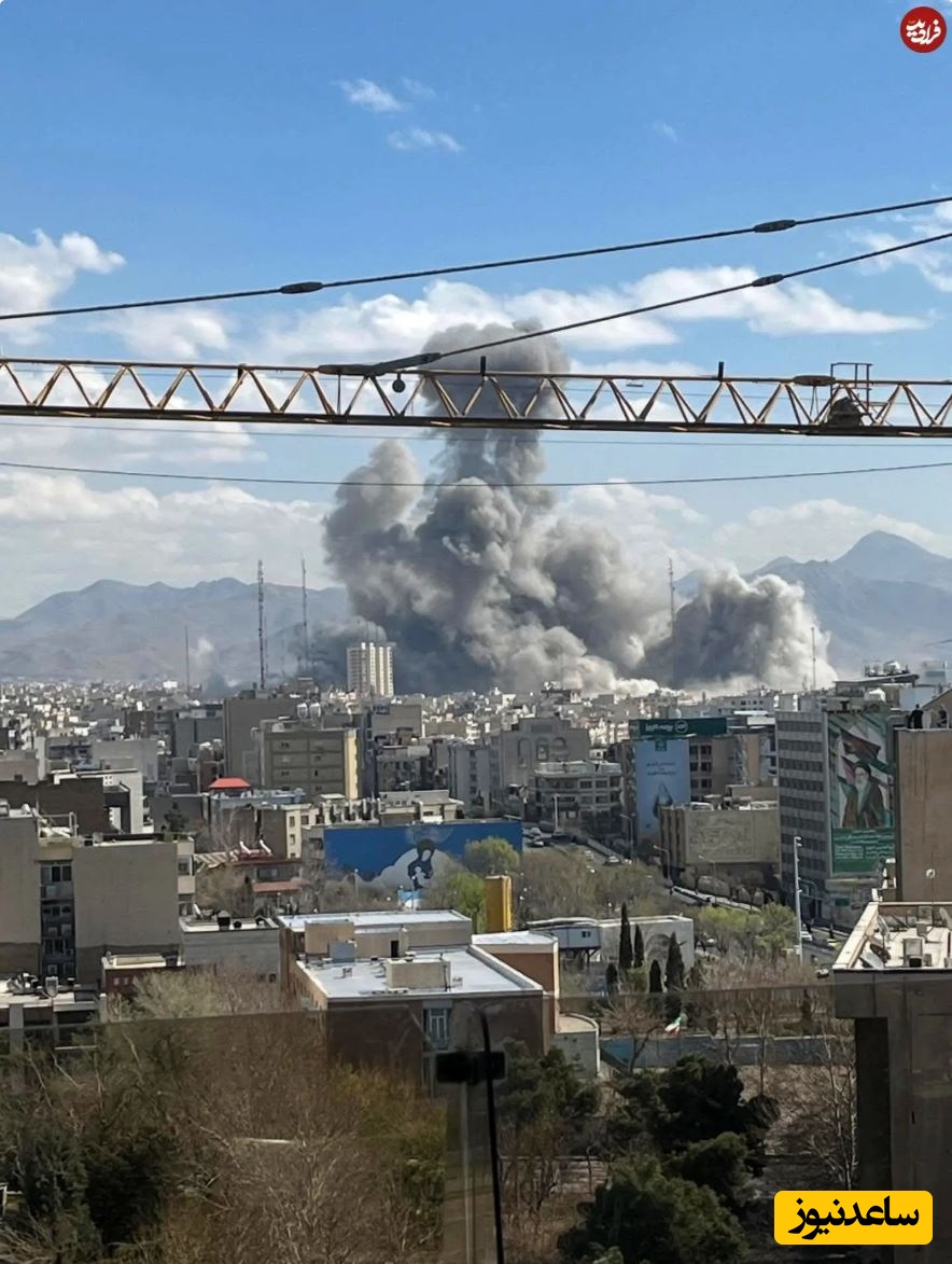 عکس بمباران تهران در جنگ 40 روزه از بالکن خانه سولماز غنی