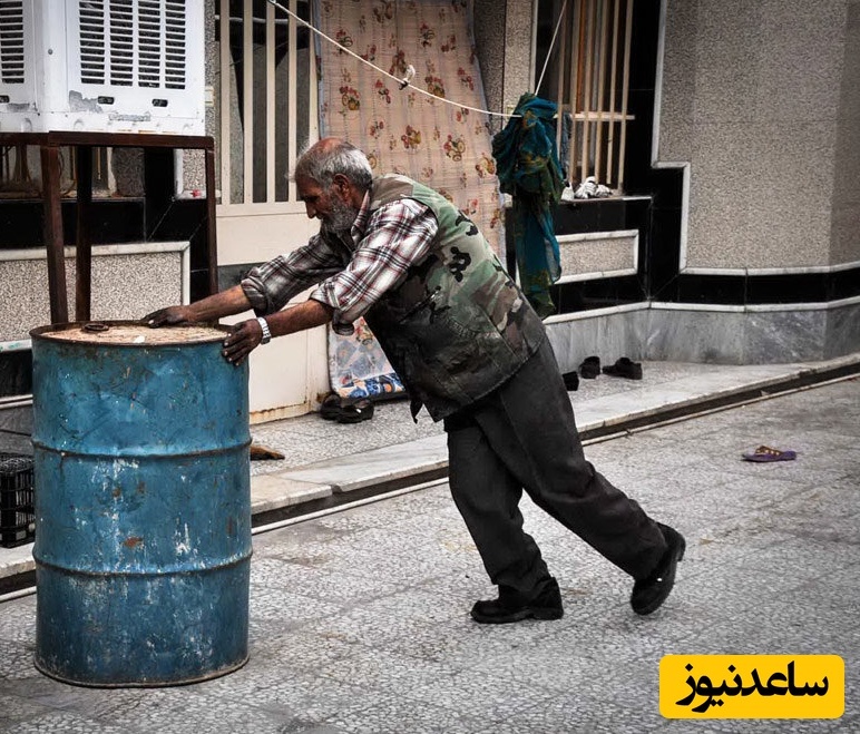 خلاقیت تحسین‌برانگیز و خنده‌دار "کشاورز تبریزی" در تبدیل بشکه نفت دهه 60 به روشویی حماسه آفرید/ ترکیبی جذاب از سنت و مدرنیته👌