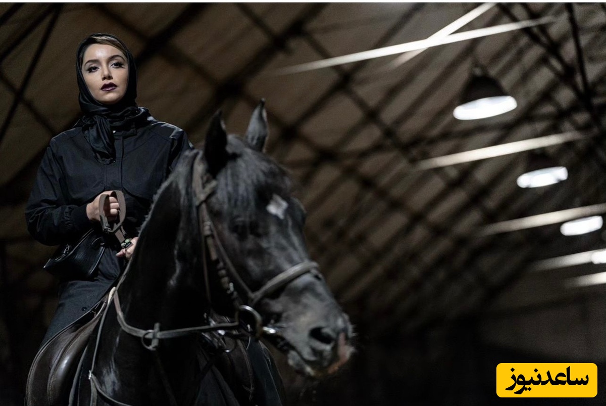 رونمایی از اسب زیبا و سفید نازنین بیاتی، مریم سریال تاسیان از یک نژاد منحصر به فرد/ چقدر خوشگله😍+عکس