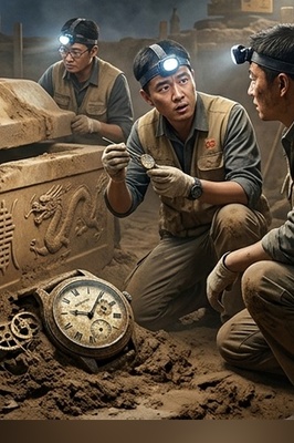 ویدیو | سفر در زمان یا خطای تاریخی؟ پیدا شدن ساعت مچی مدرن در اعماق مقبره مهروموم شده سلسله مینگ