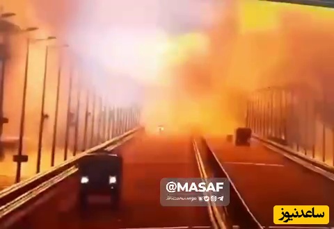 لحظه وحشتناک هدف قرار گرفتن پل ملک فهد که بحرین را از طریق دریا به عربستان متصل می‌کند+ ویدیو