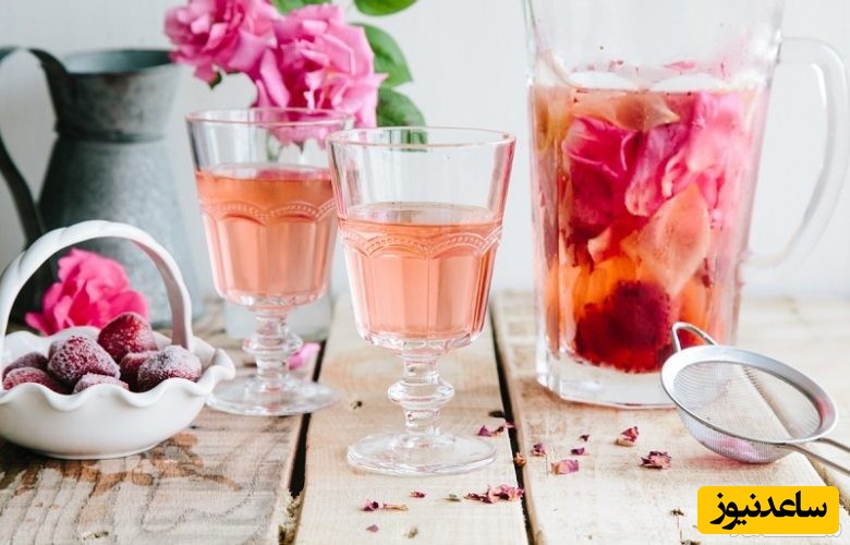 طرز تهیه شربت گل محمدی که عطر و طعمش هوش از سرتون میپرونه