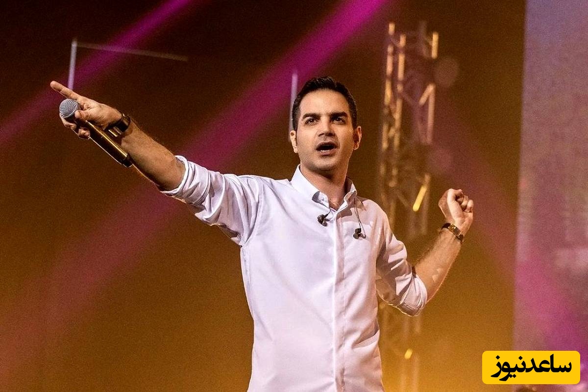 محسن یگانه با کیک 4 طبقه در کنسرتش برای خود یک جشن تولد لاکچری گرفت!