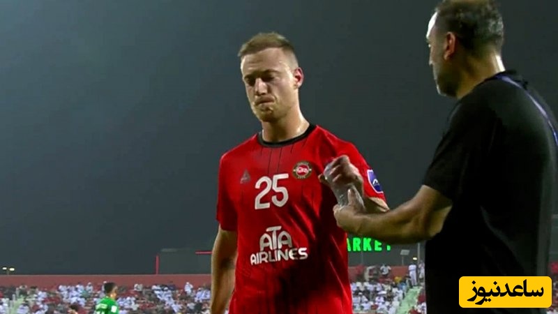 دقیقه 51؛ خطای خشن دروژدک و اخراج مستقیم بازیکن تراکتور