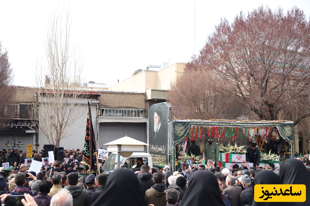 آیین تشییع پیکرهای مطهر شهدای اقتدار آذربایجان شرقی