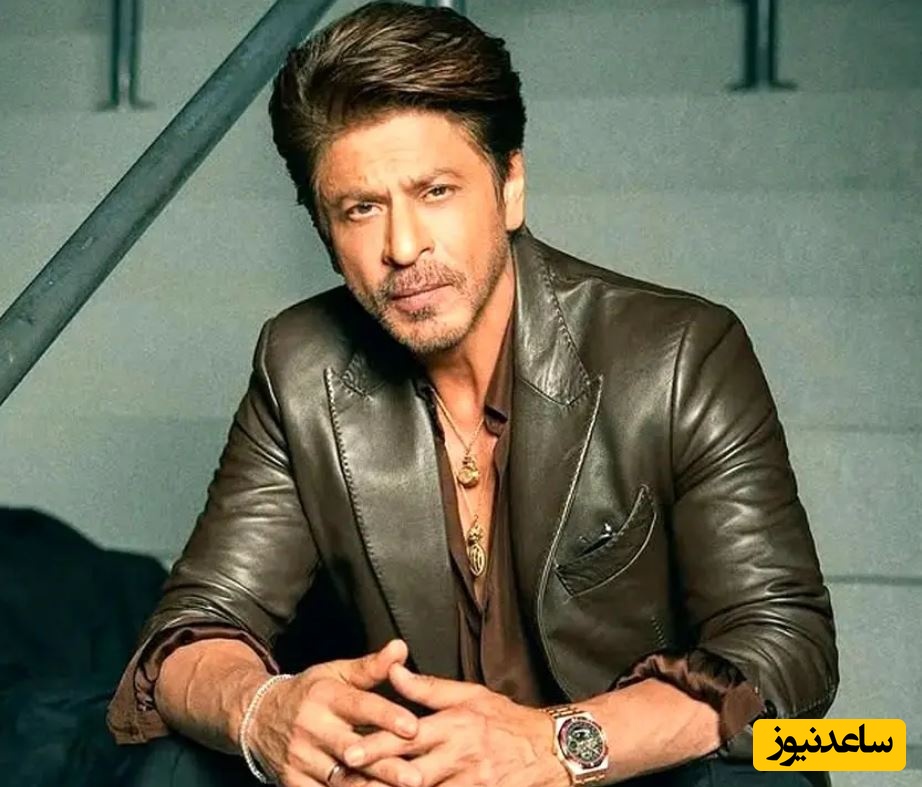 «شاهرخ خان» در کنار مجسمه مومی خود در موزه مادام توسو در لندن؛ سال 1386