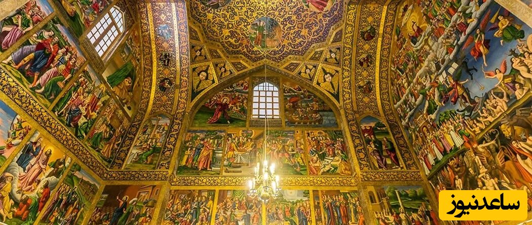 حال و هوا و تزیین جالب کلیسای معروف اصفهان در آستانه سال جدید میلادی+عکس