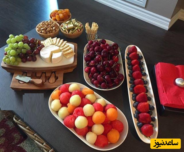 چیدمان شیک میز عصرانه