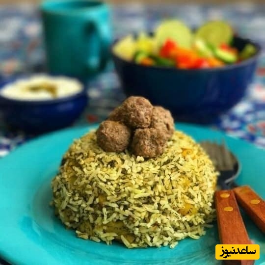 (ویدئو) طرز تهیه شوید پلو مجلسی با سیب‌زمینی و گوشت قلقلی