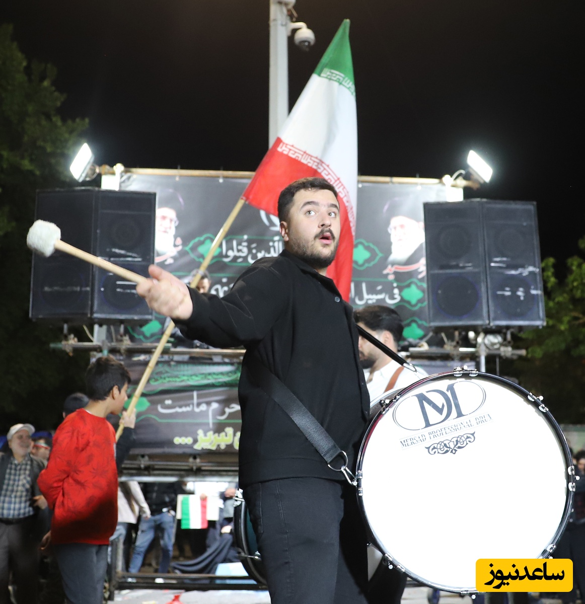 شاه حسین گویان هشتاد و یکمین شب تجمعات مردمی