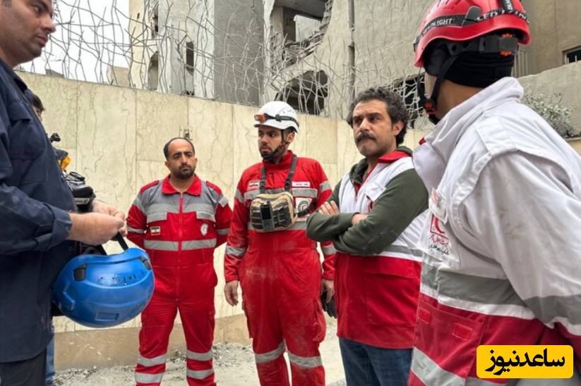 خسته نباشید جانانه وحید رهبانی به قهرمانان بی‌ادعای هلال احمر/ بازیگر سریال گاندو همسو با مردم ایران