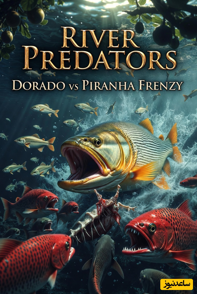 سلاخی بی‌رحمانه در رودخانه؛ تماشا کنید پیرانیاها چگونه در چند دقیقه یک ماهی را به اسکلت تبدیل می‌کنند!