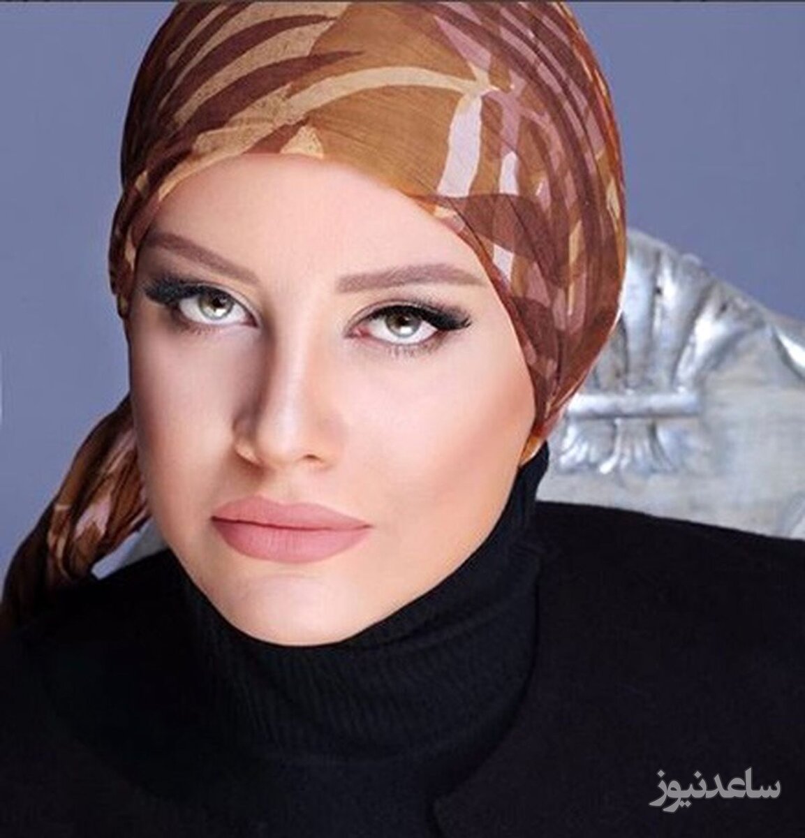 شراره رخام با چادر و پوشش زیبای عربی