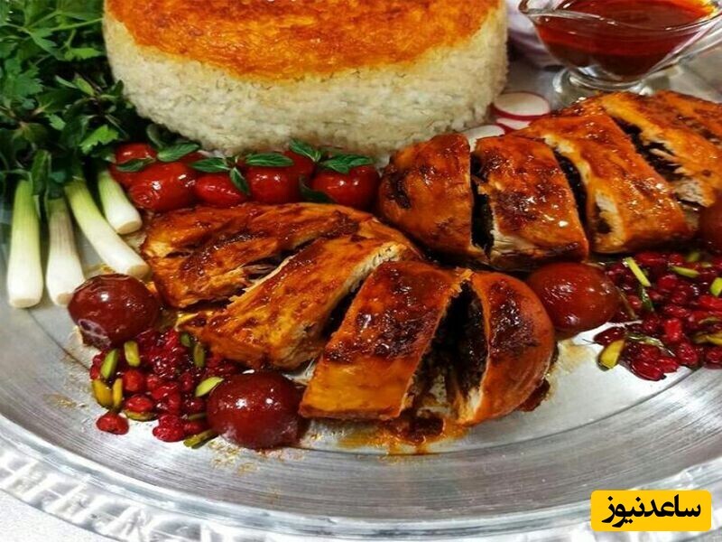 ویدیو | آموزش گام به گام طرز تهیه زرشک پلو مجلسی با مرغ رولی