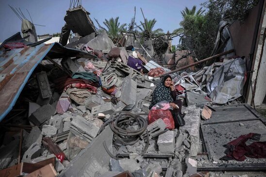 حملات هوایی اسراییل به نوار غزه/ خبرگزاری فرانسه